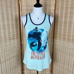 NEW Disney The Little Mermaid Tank Top Racerback Burnout Slub Knit